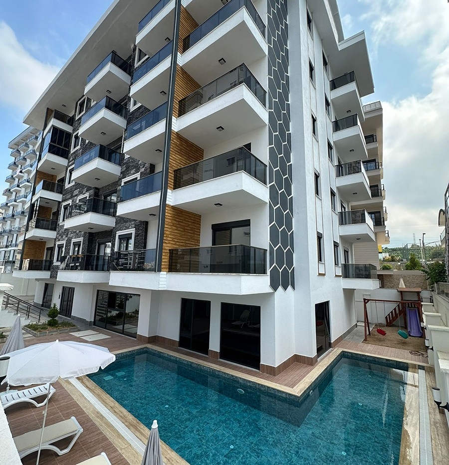 Luxuriöses 2+1 Apartment mit Bergblick im Zentrum von Alanya
