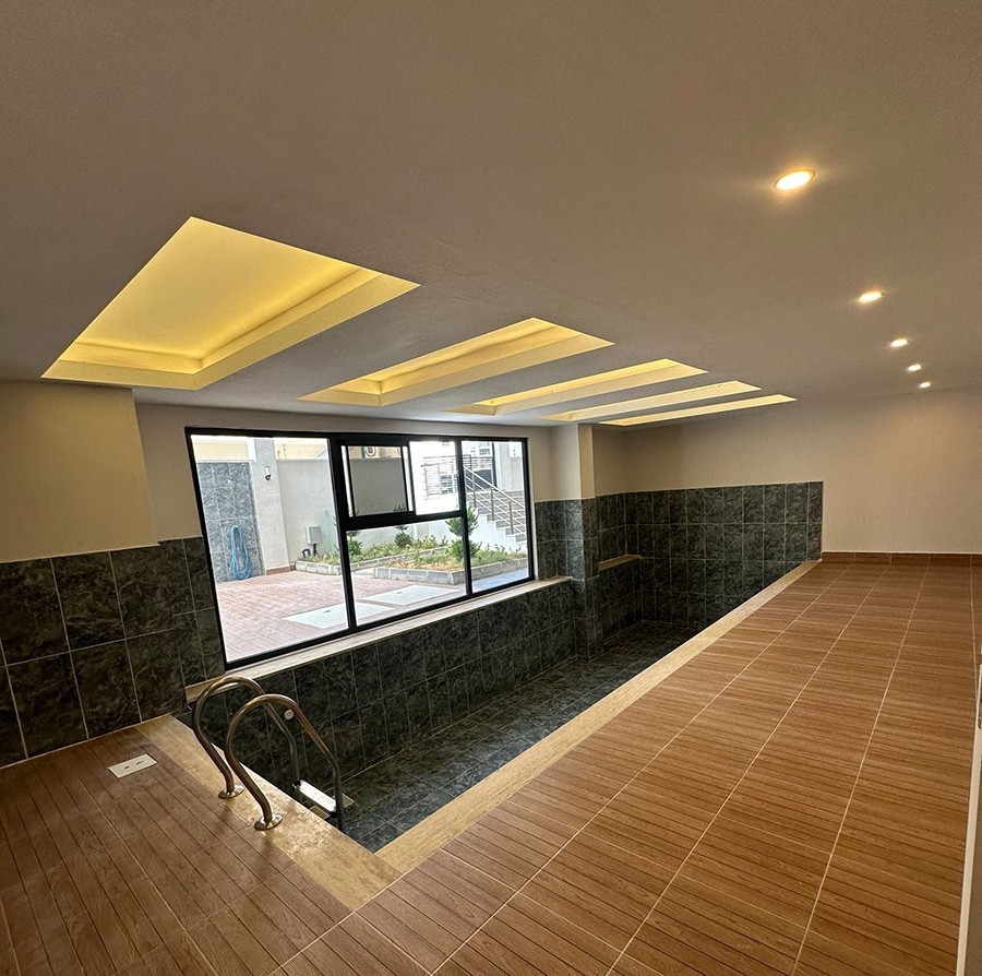 Luxuriöses 2+1 Apartment mit Bergblick im Zentrum von Alanya