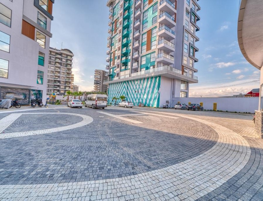 Luxuriöse 2+1 Wohnung mit Meerblick in Mahmutlar