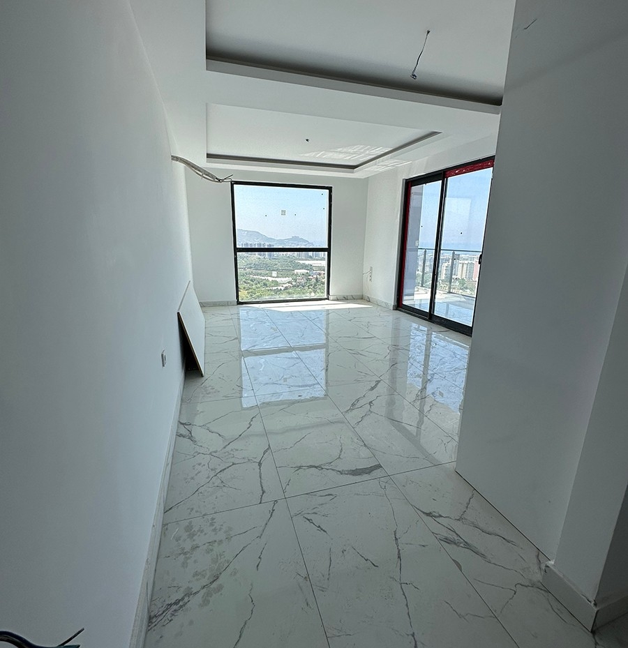 Luxuriöse 2+1 Wohnung mit Meerblick in Mahmutlar