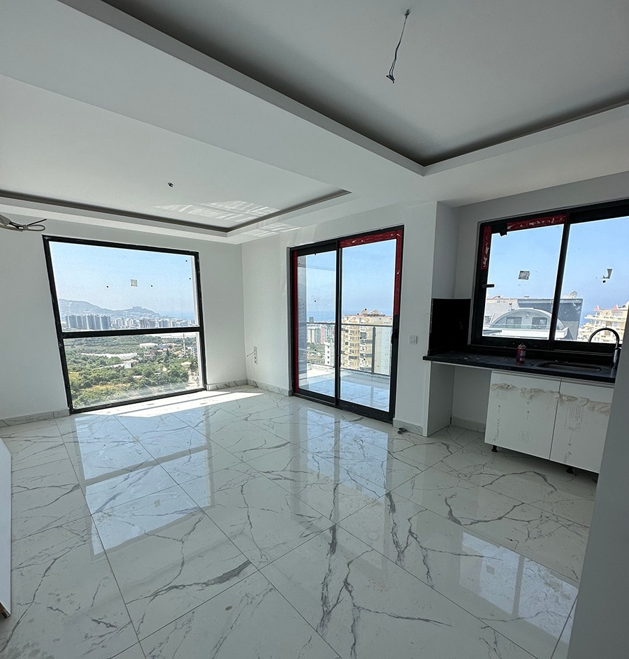 Luxuriöse 2+1 Wohnung mit Meerblick in Mahmutlar