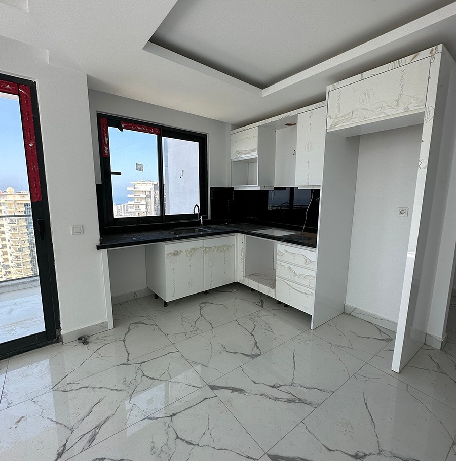 Luxuriöse 2+1 Wohnung mit Meerblick in Mahmutlar