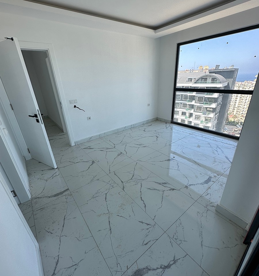 Luxuriöse 2+1 Wohnung mit Meerblick in Mahmutlar