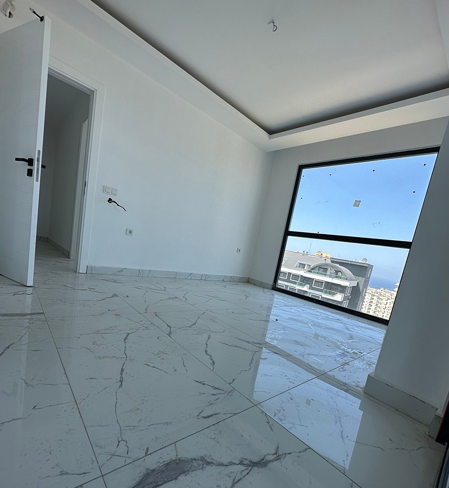 Luxuriöse 2+1 Wohnung mit Meerblick in Mahmutlar