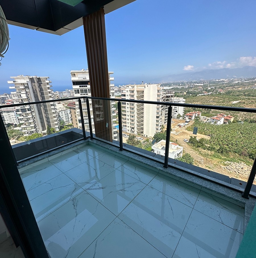 Luxuriöse 2+1 Wohnung mit Meerblick in Mahmutlar
