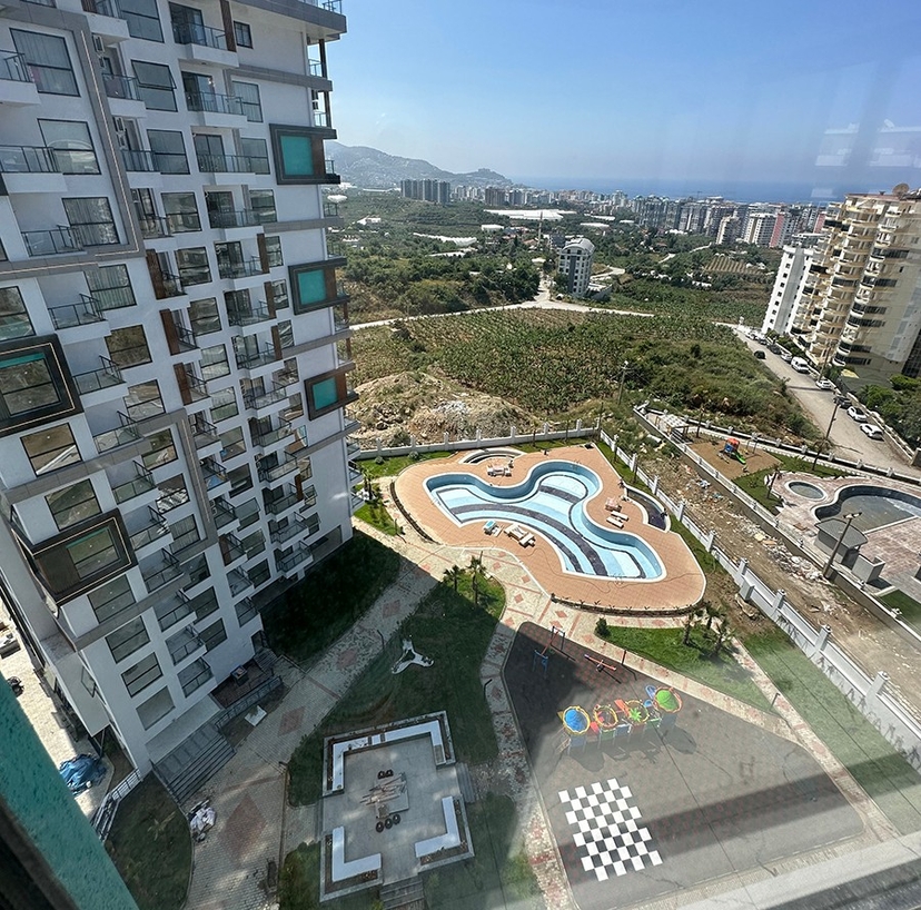 Luxuriöse 2+1 Wohnung mit Meerblick in Mahmutlar