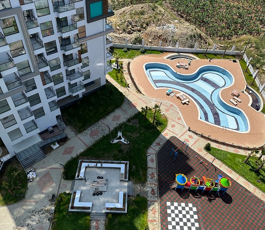Luxuriöse 2+1 Wohnung mit Meerblick in Mahmutlar