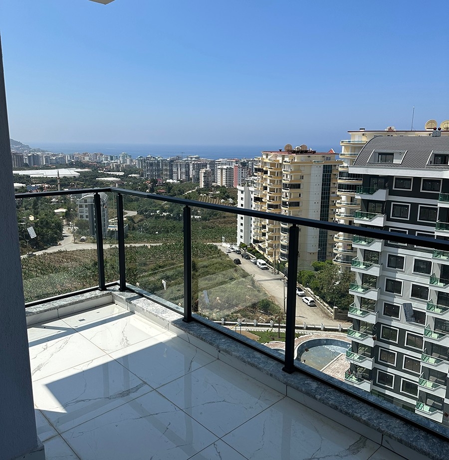Luxuriöse 2+1 Wohnung mit Meerblick in Mahmutlar