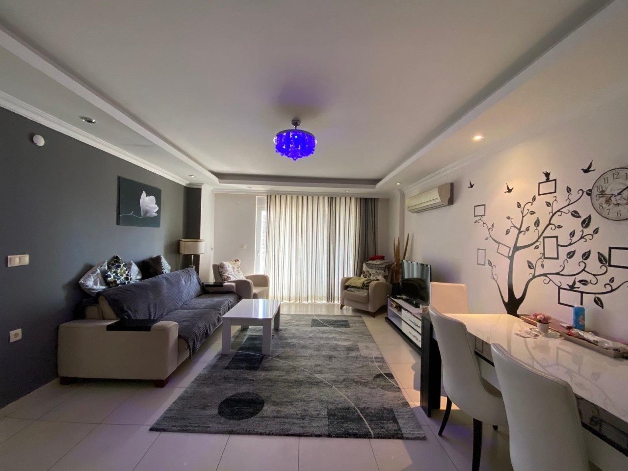 Luxuriöse 2+1 Wohnung mit Bergblick in Alanya - Avsallar