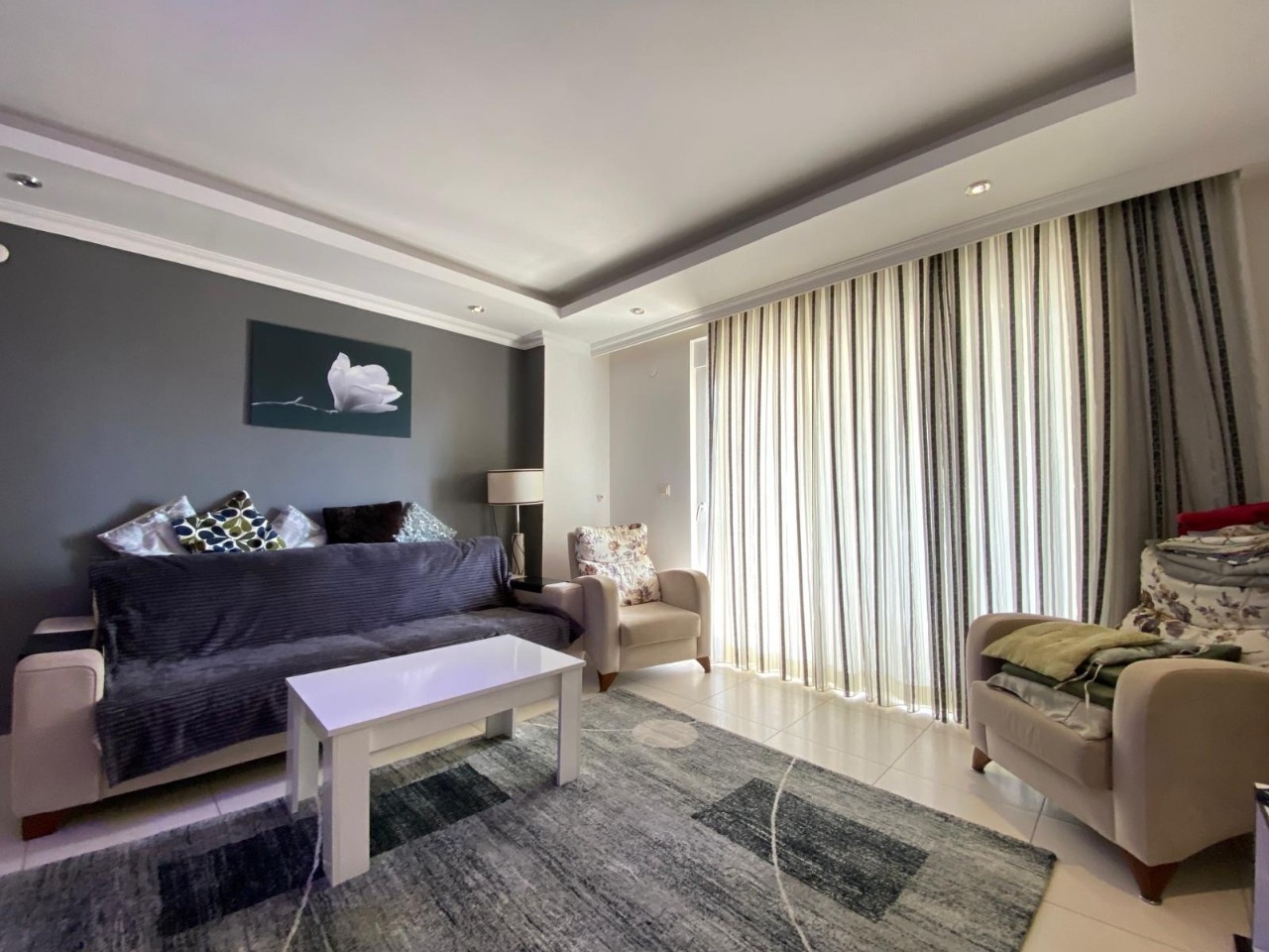 Luxuriöse 2+1 Wohnung mit Bergblick in Alanya - Avsallar