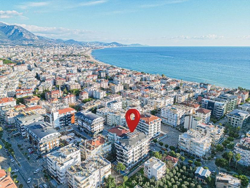 Luxuriöse 3+1 Wohnung mit Burg- und Bergblick, Alanya Zentrum