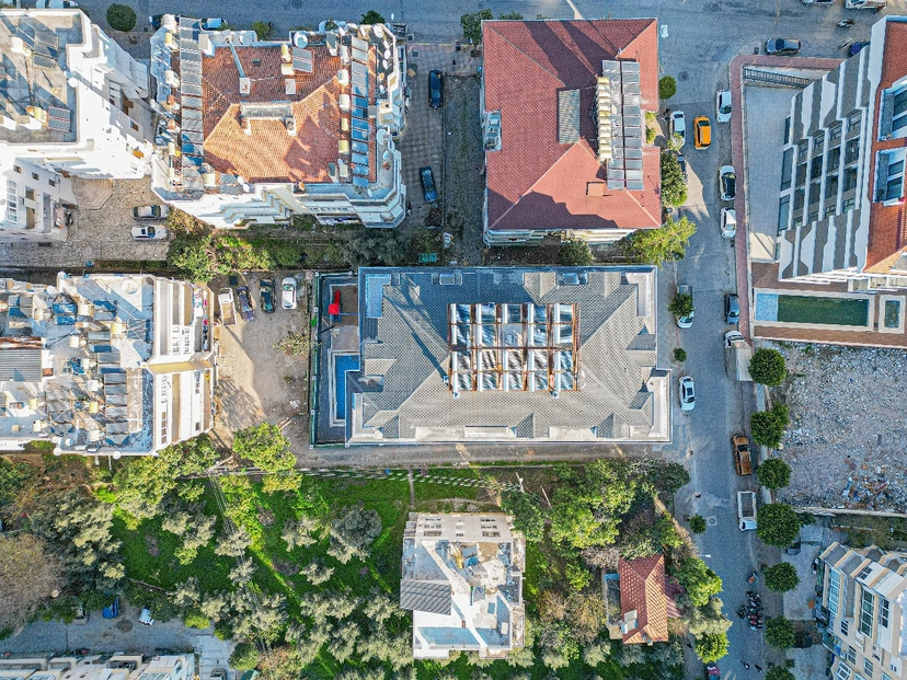 Luxuriöse 3+1 Wohnung mit Burg- und Bergblick, Alanya Zentrum