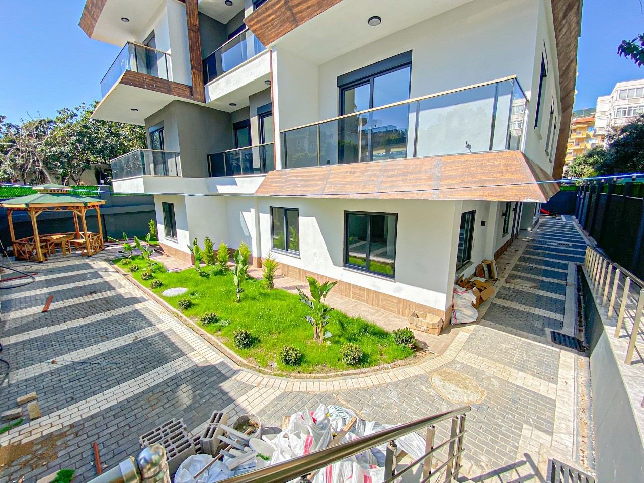Luxuriöse 3+1 Wohnung mit Burg- und Bergblick, Alanya Zentrum