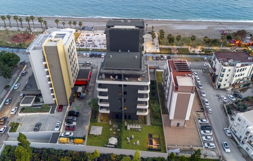 Luxuriöse 2+1 Erdgeschosswohnung mit Meerblick und Bergblick, Antalya-Konyaalti