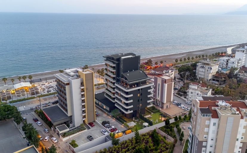 Luxuriöse 2+1 Erdgeschosswohnung mit Meerblick und Bergblick, Antalya-Konyaalti