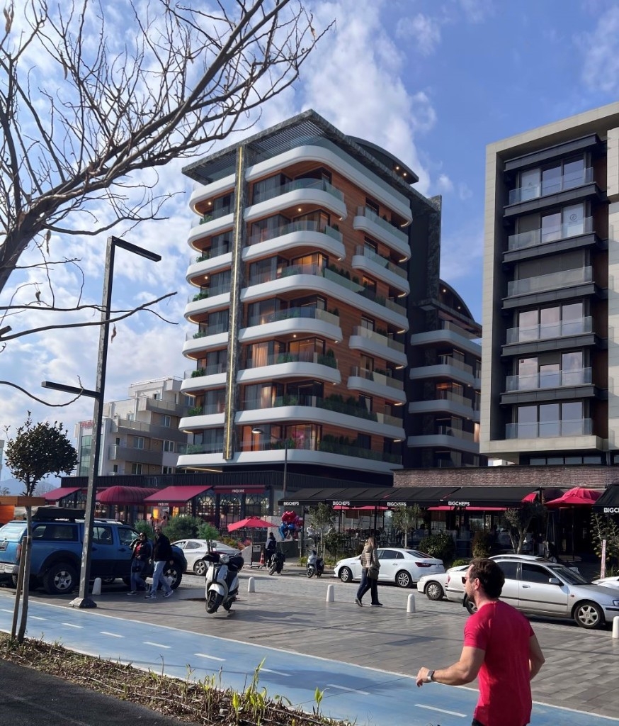Luxuriöse 2+1 Erdgeschosswohnung mit Meerblick und Bergblick, Antalya-Konyaalti