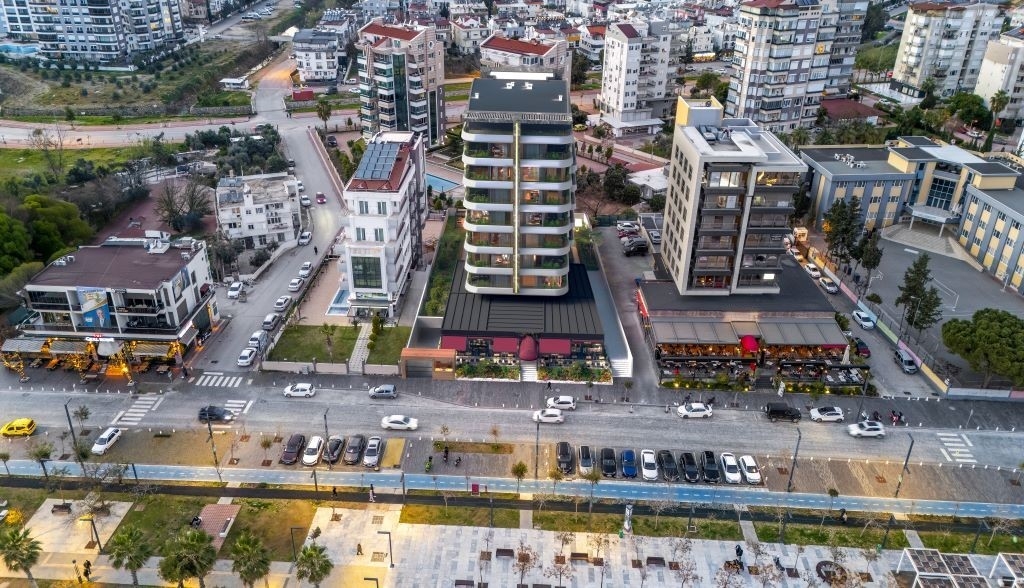 Luxuriöse 2+1 Erdgeschosswohnung mit Meerblick und Bergblick, Antalya-Konyaalti