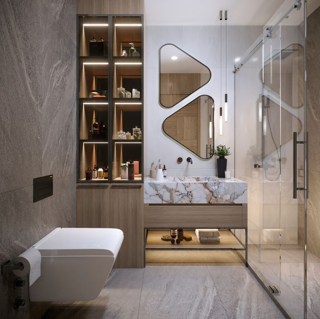 Luxuriöse 2+1 Erdgeschosswohnung mit Meerblick und Bergblick, Antalya-Konyaalti