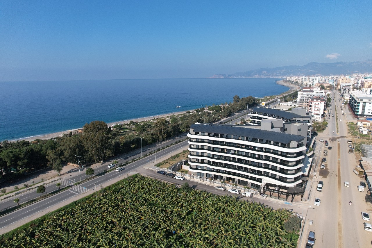 Luxuriöses 1+1 Apartment mit Meerblick und Bergblick, Alanya - Kargicak