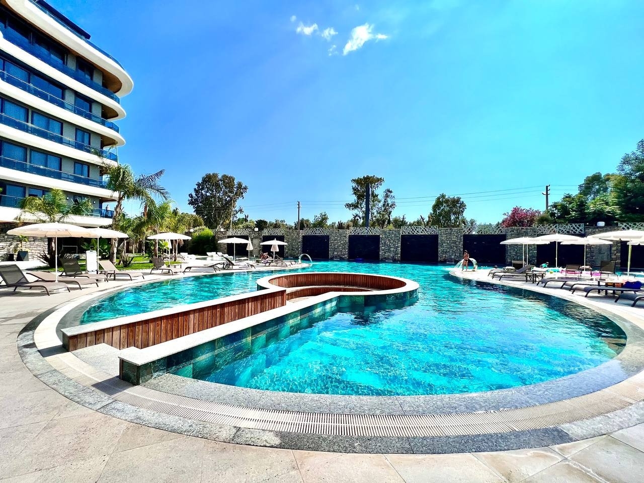 Luxuriöses 1+1 Apartment mit Meerblick und Bergblick, Alanya - Kargicak