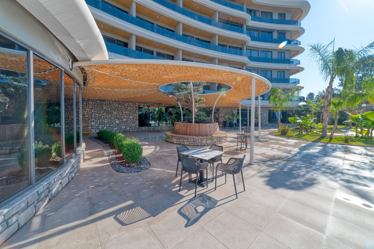 Luxuriöses 1+1 Apartment mit Meerblick und Bergblick, Alanya - Kargicak