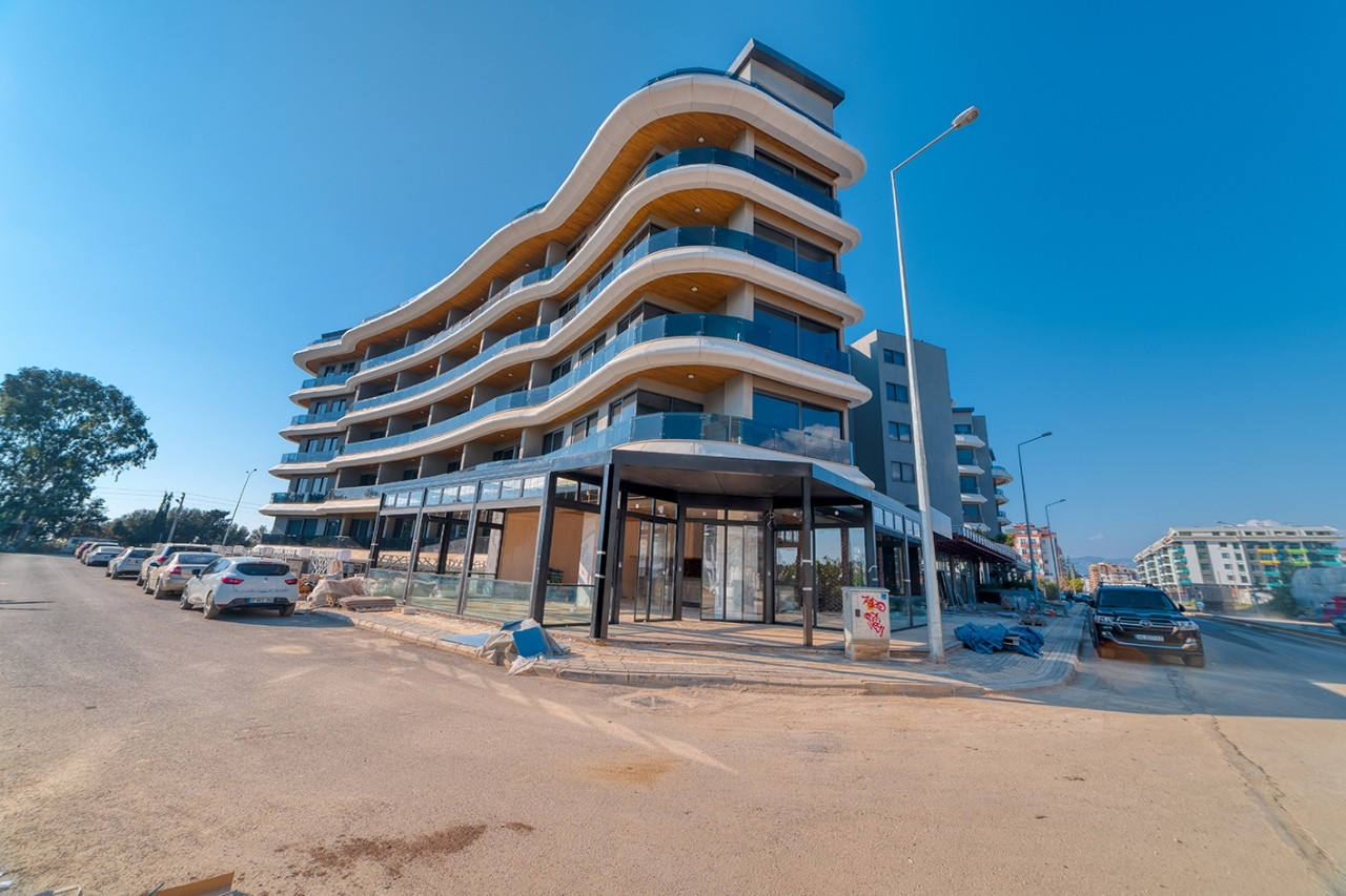 Luxuriöses 1+1 Apartment mit Meerblick und Bergblick, Alanya - Kargicak