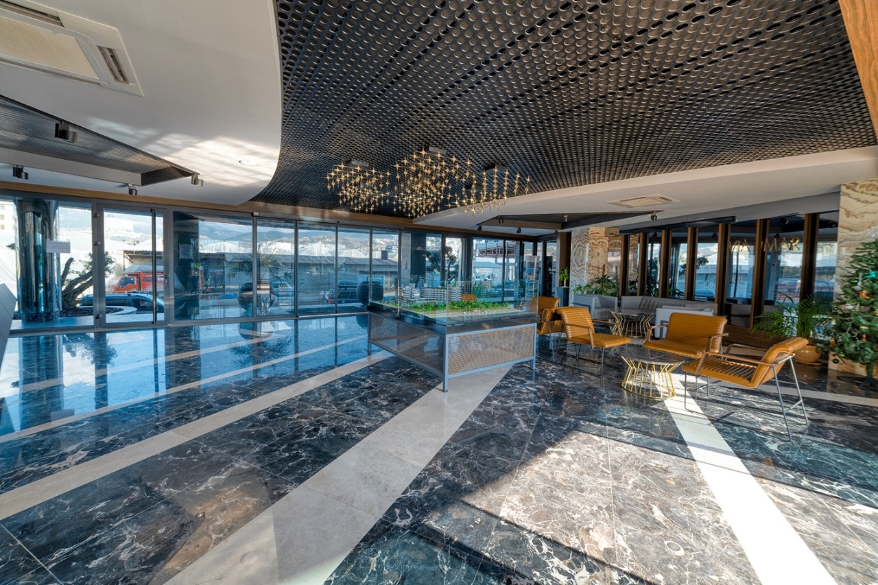 Luxuriöses 1+1 Apartment mit Meerblick und Bergblick, Alanya - Kargicak