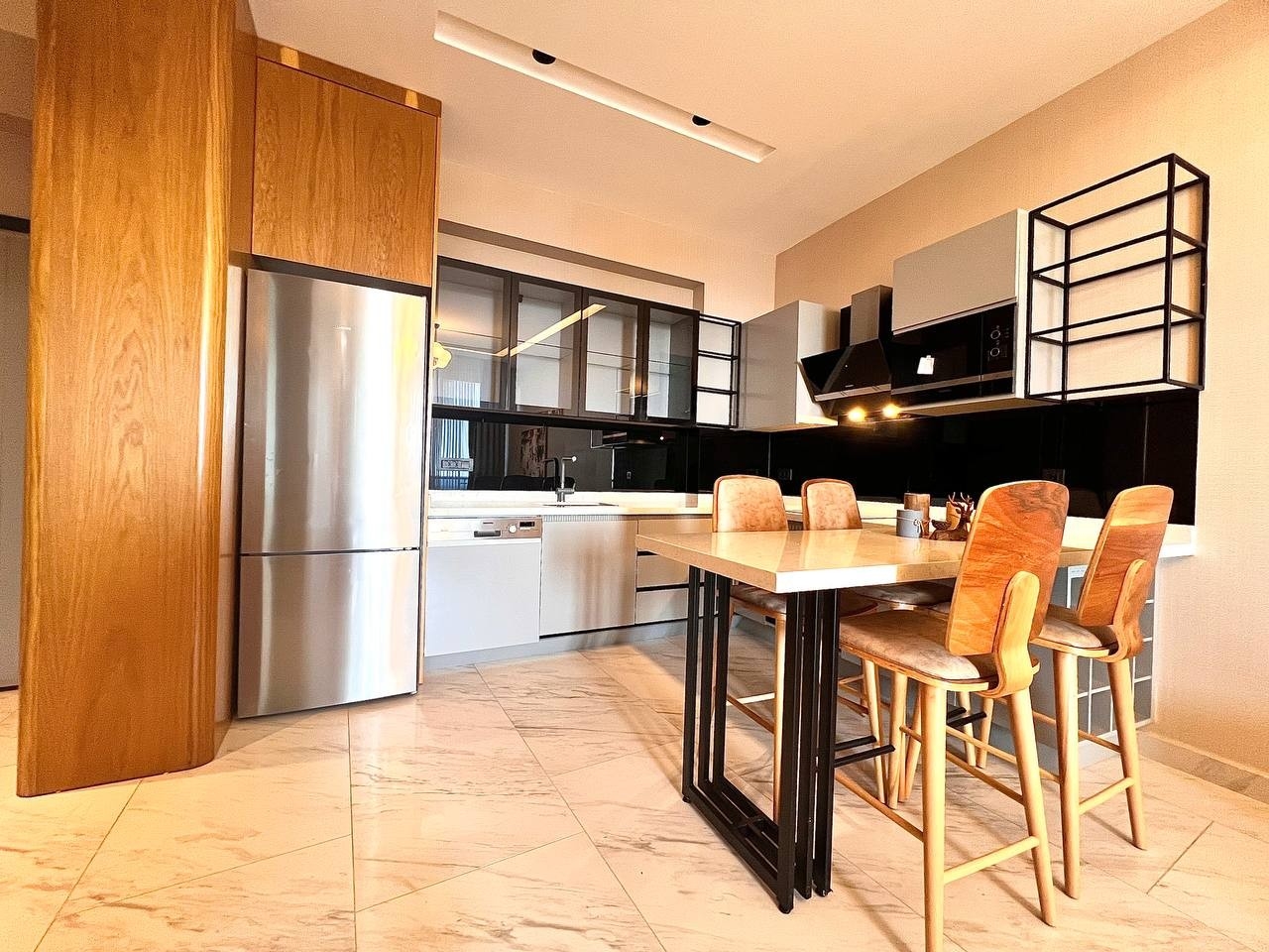 Luxuriöses 1+1 Apartment mit Meerblick und Bergblick, Alanya - Kargicak
