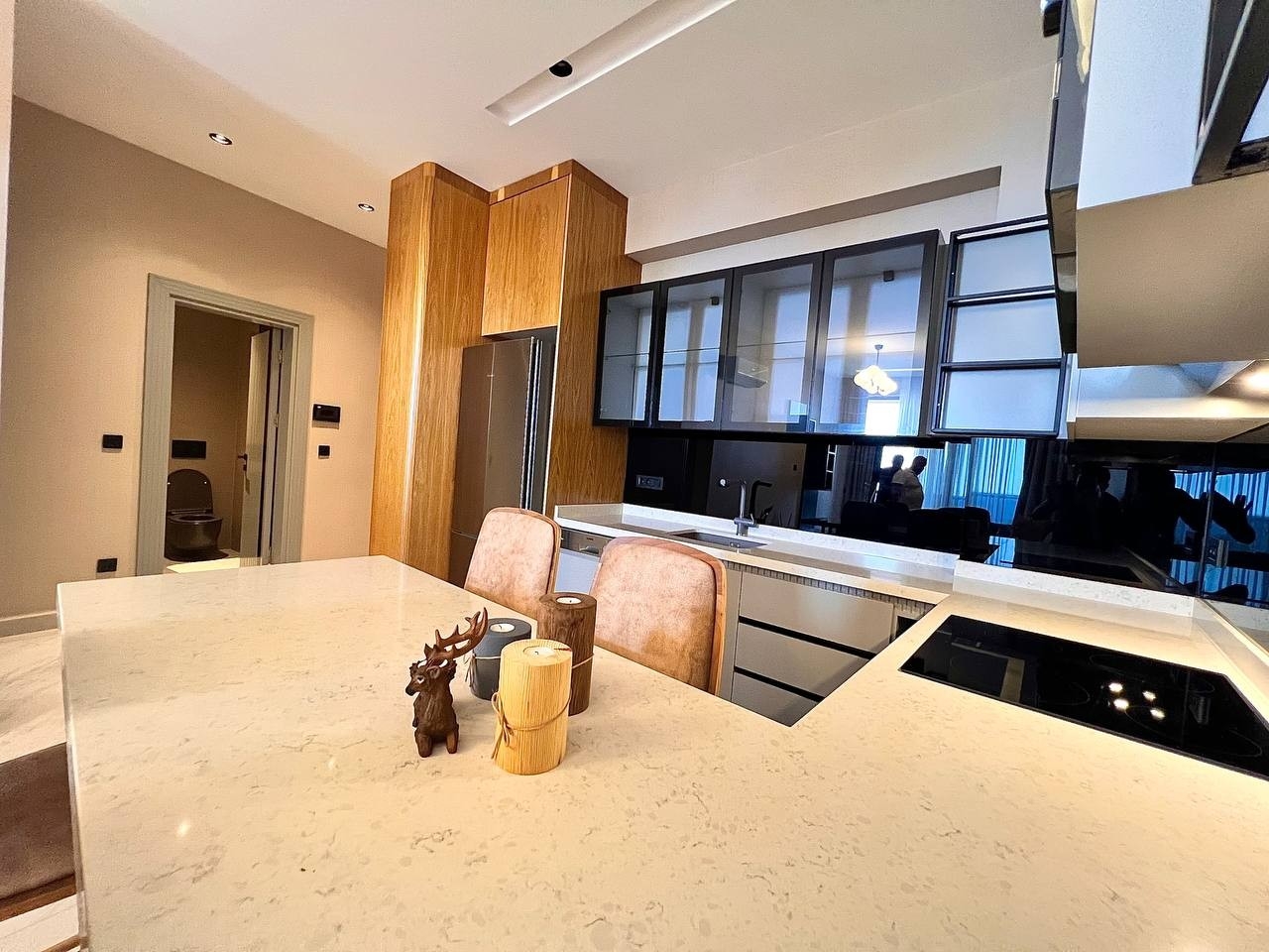 Luxuriöses 1+1 Apartment mit Meerblick und Bergblick, Alanya - Kargicak