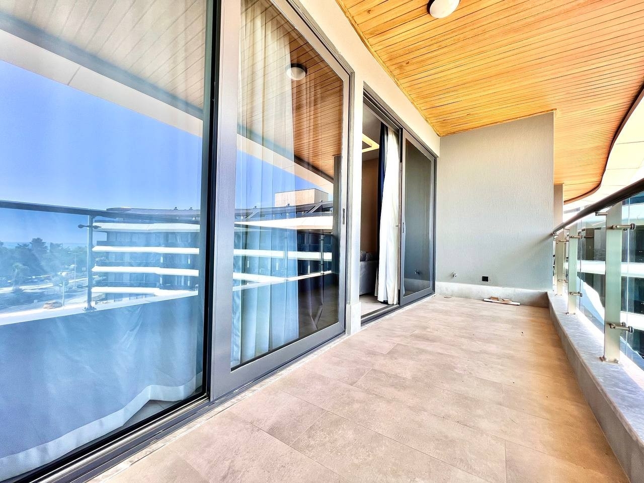 Luxuriöses 1+1 Apartment mit Meerblick und Bergblick, Alanya - Kargicak