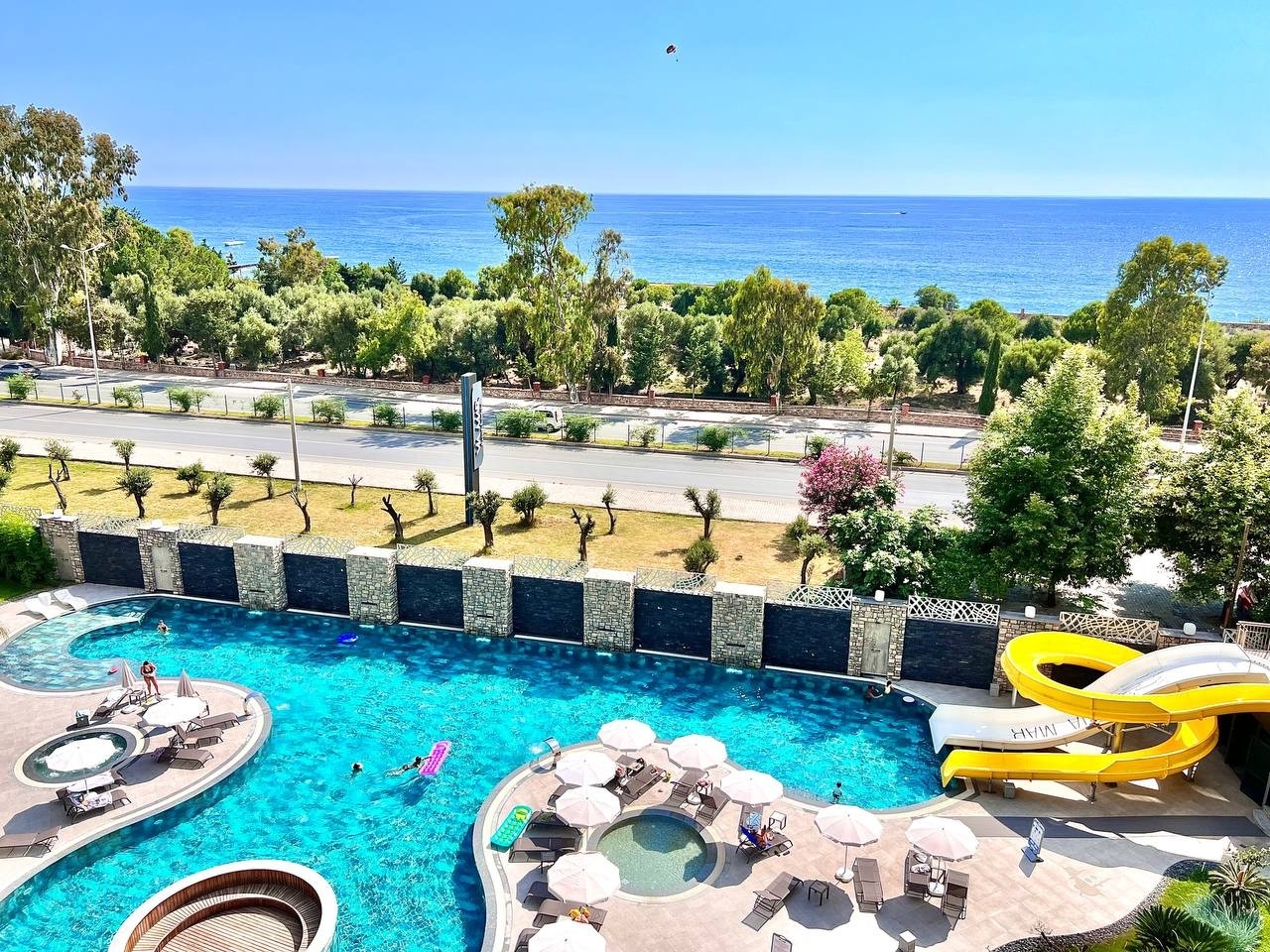 Luxuriöses 1+1 Apartment mit Meerblick und Bergblick, Alanya - Kargicak