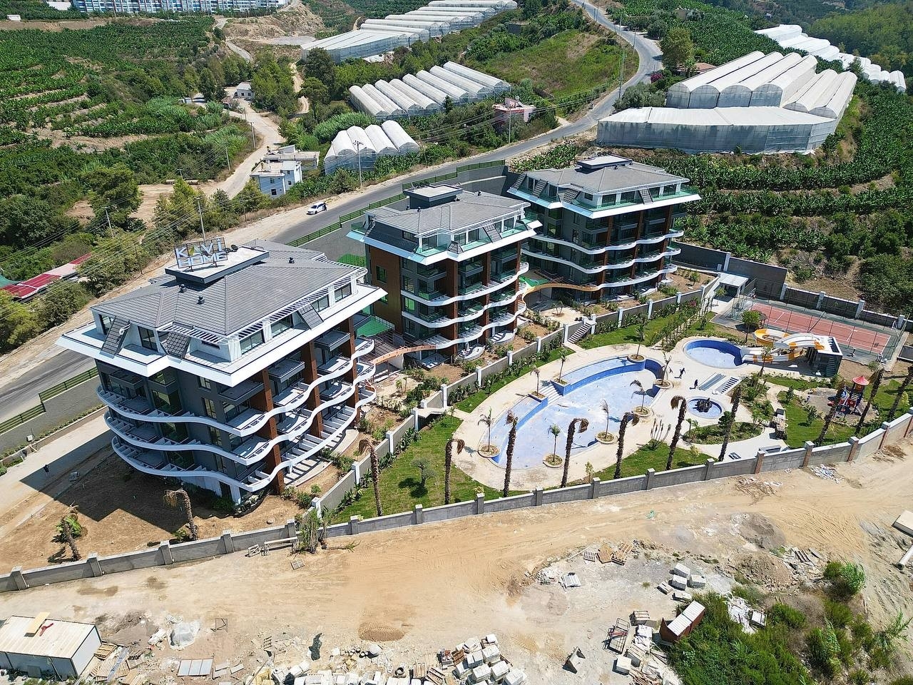 Lyxig 2+1 lägenhet med bergsutsikt, Alanya - Kargicak