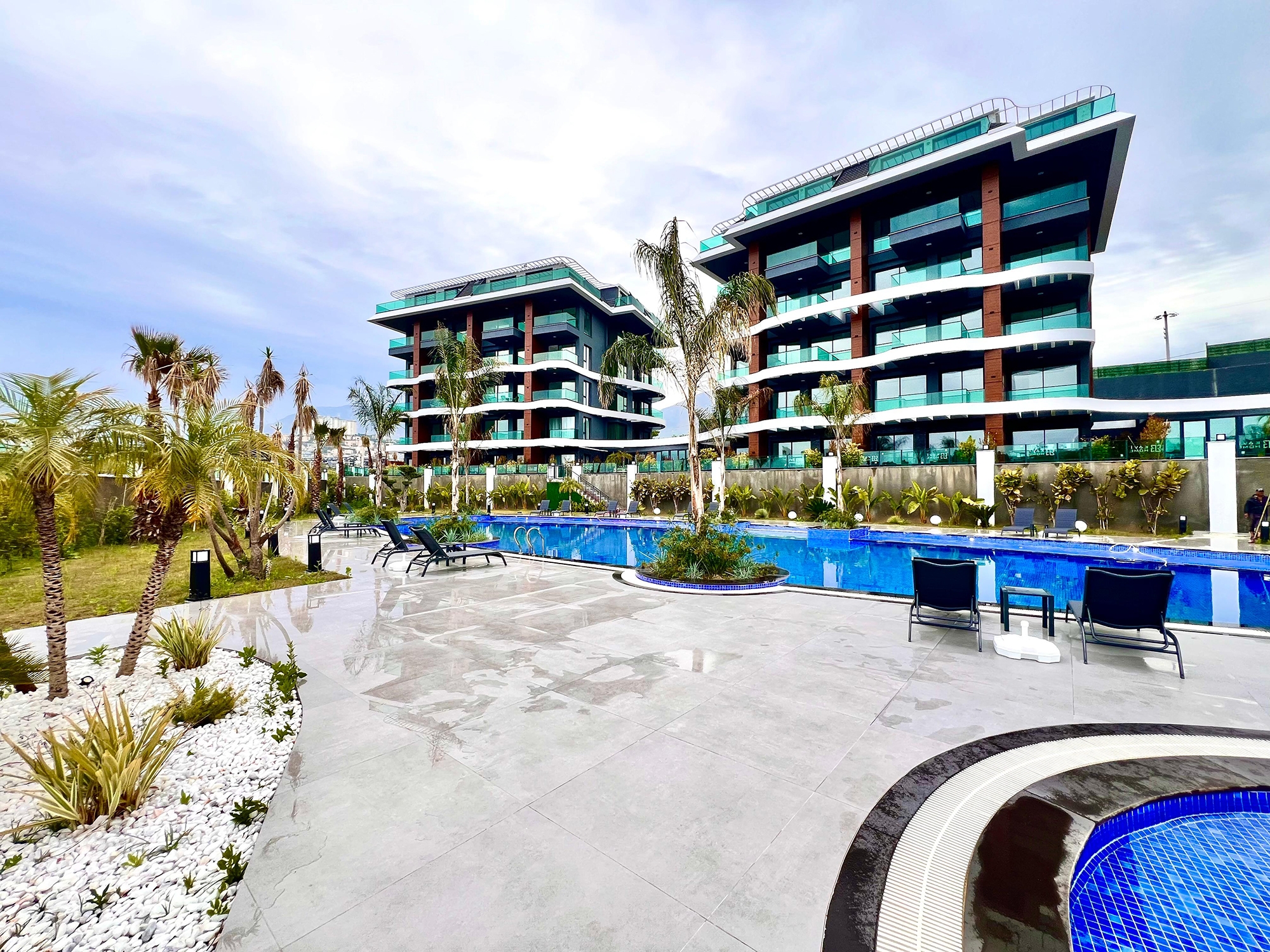 Lyxig 2+1 lägenhet med bergsutsikt, Alanya - Kargicak