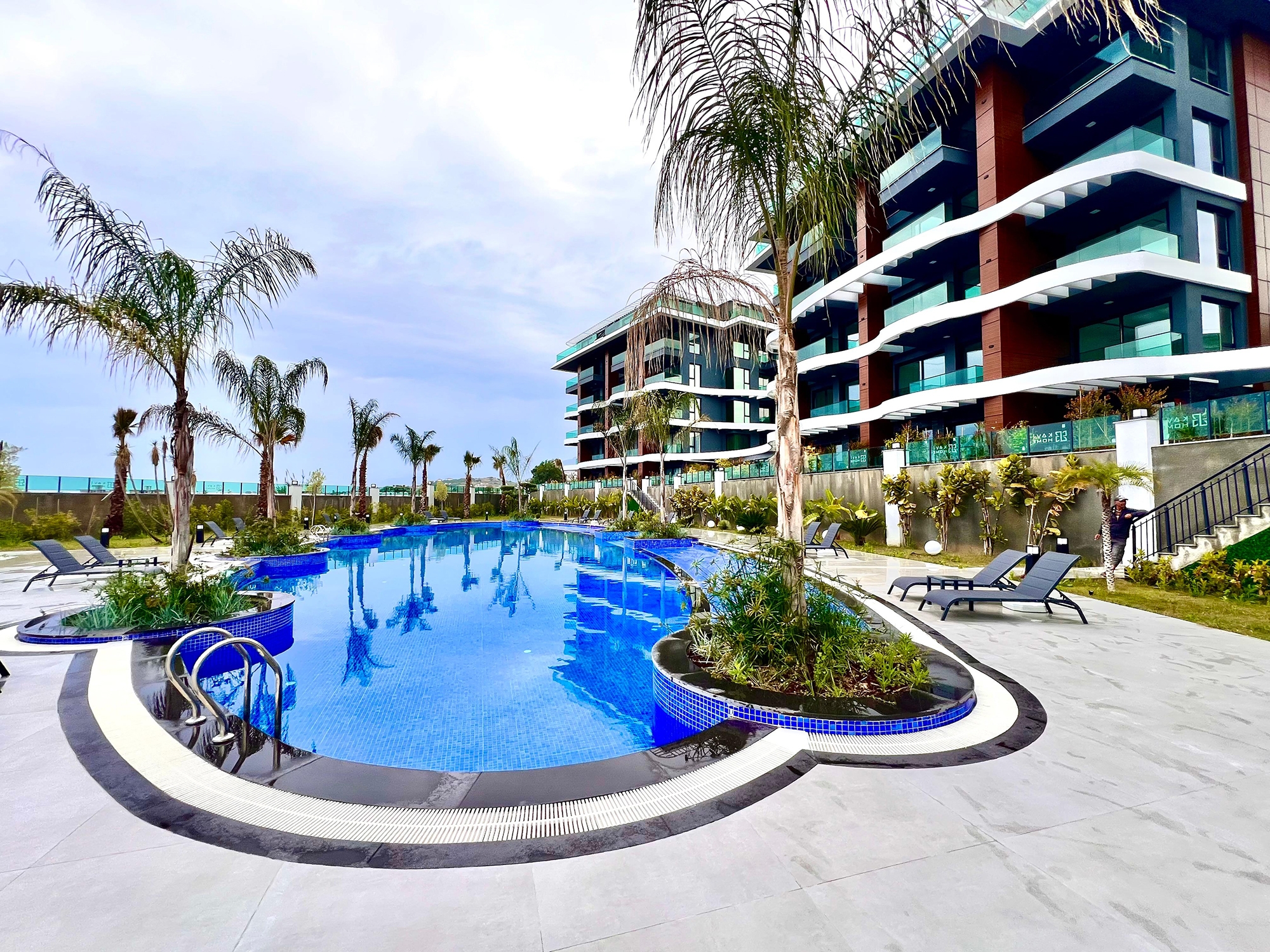 Lyxig 2+1 lägenhet med bergsutsikt, Alanya - Kargicak