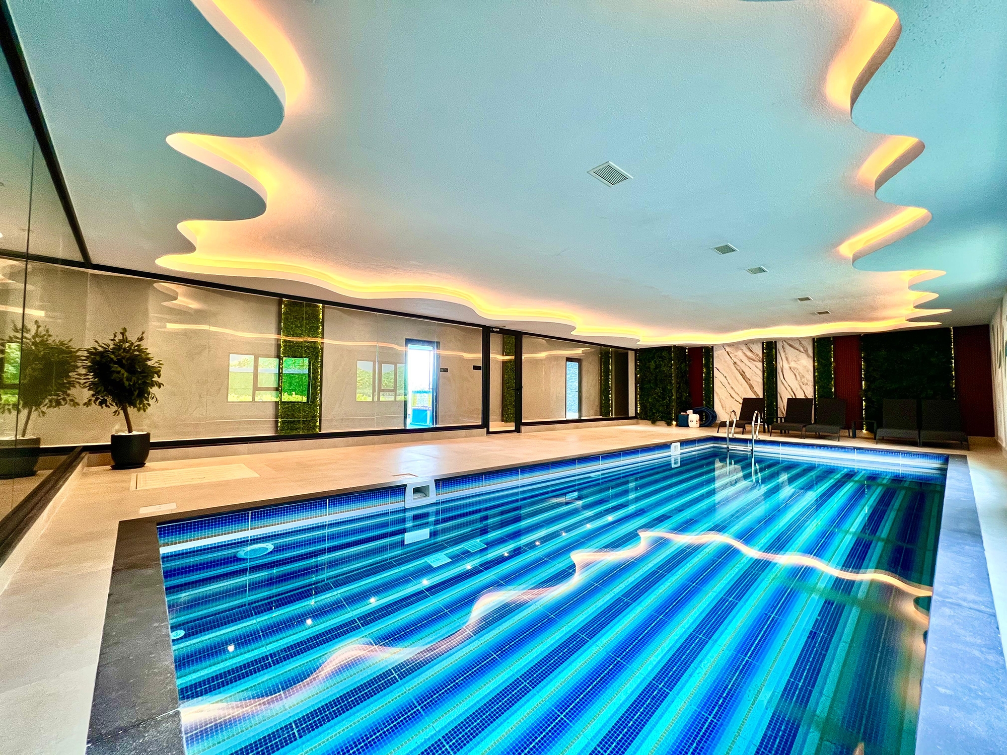 Lyxig 2+1 lägenhet med bergsutsikt, Alanya - Kargicak