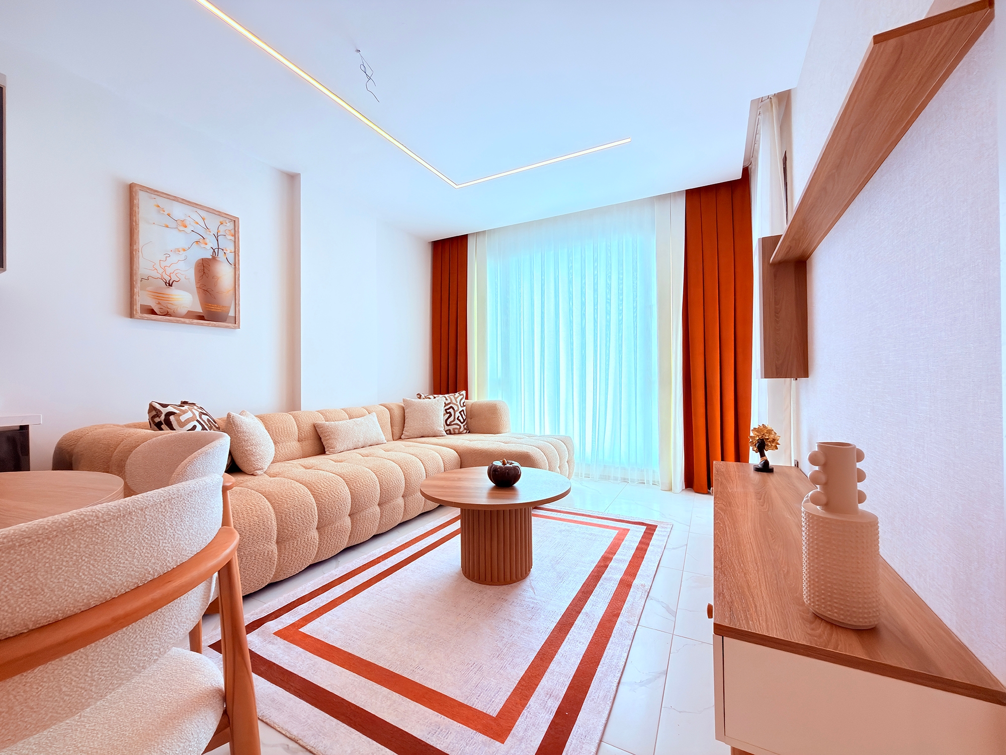 Lyxig 2+1 lägenhet med bergsutsikt, Alanya - Kargicak