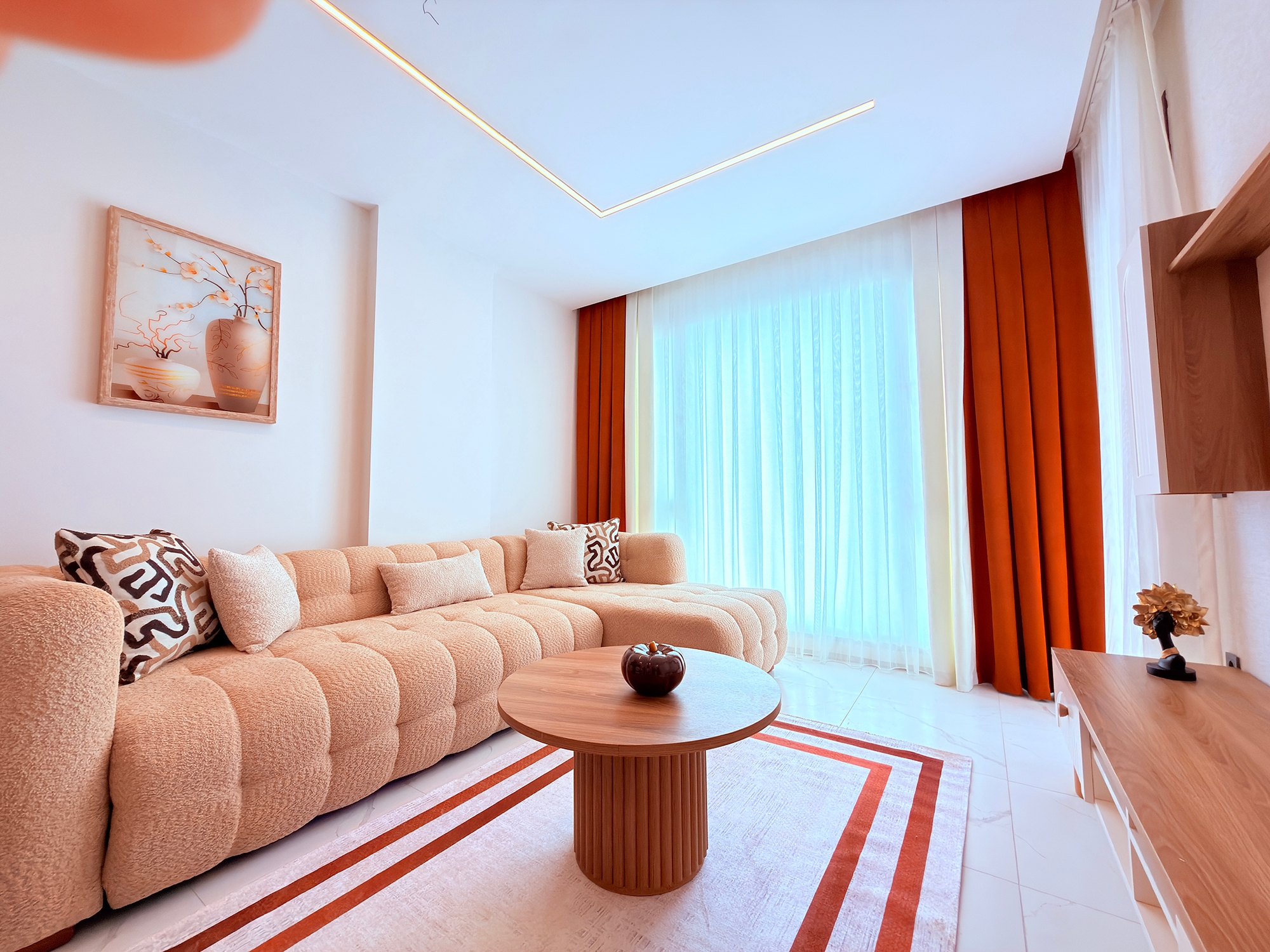 Lyxig 2+1 lägenhet med bergsutsikt, Alanya - Kargicak