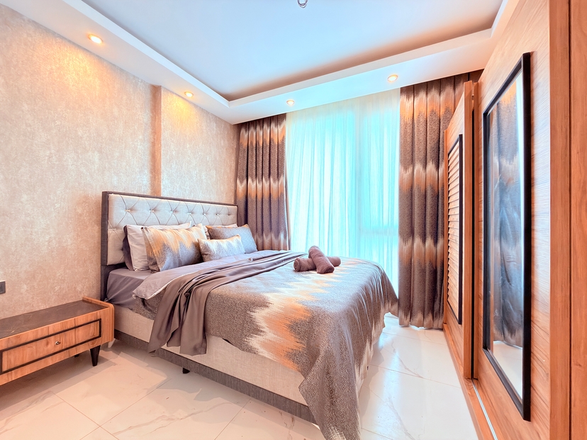 Lyxig 2+1 lägenhet med bergsutsikt, Alanya - Kargicak