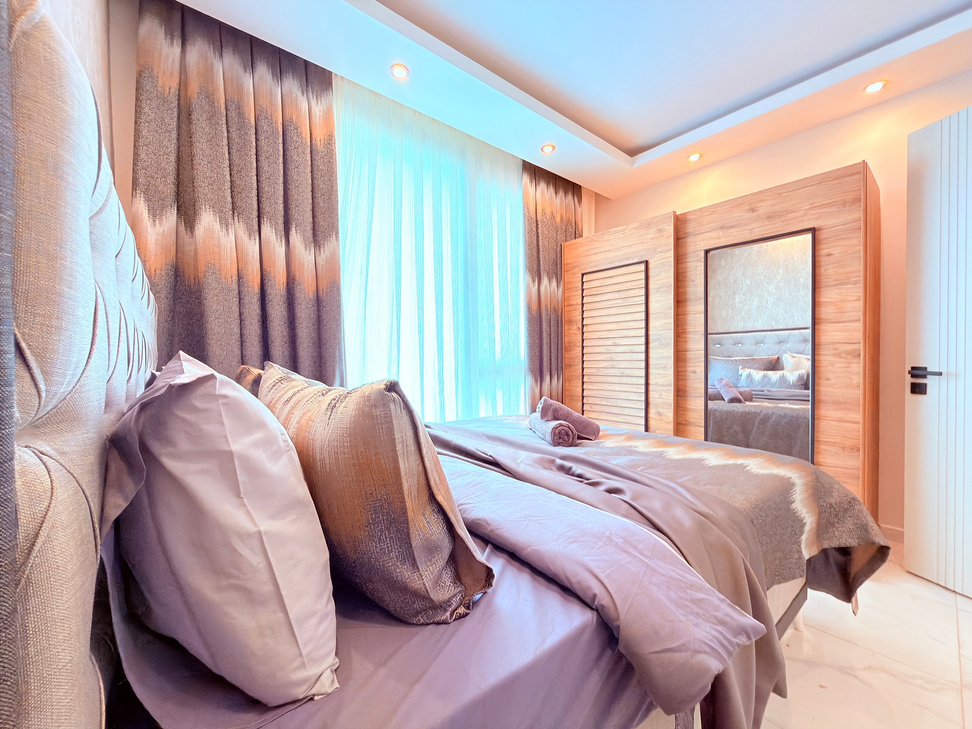 Lyxig 2+1 lägenhet med bergsutsikt, Alanya - Kargicak