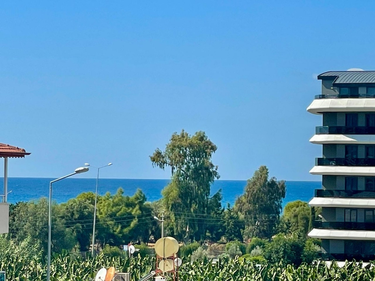 Luxuriöses 1+1 Apartment mit Meerblick und Bergblick, Alanya - Kargicak