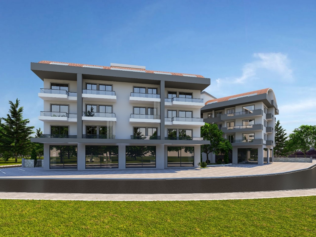 Luksus 1+1 Lejlighed med Bjergudsigt i Alanya - Oba