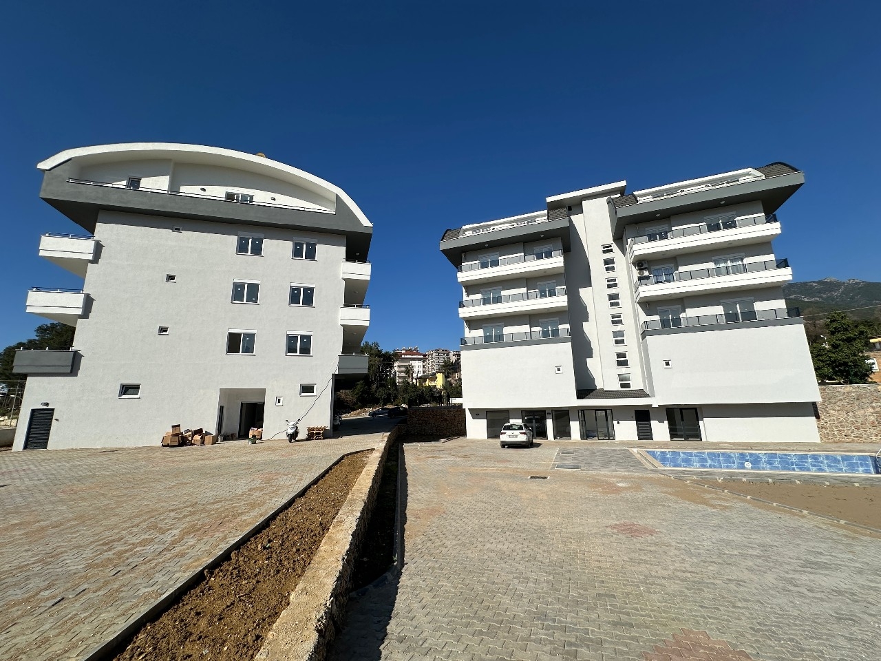 Luksus 1+1 Lejlighed med Bjergudsigt i Alanya - Oba