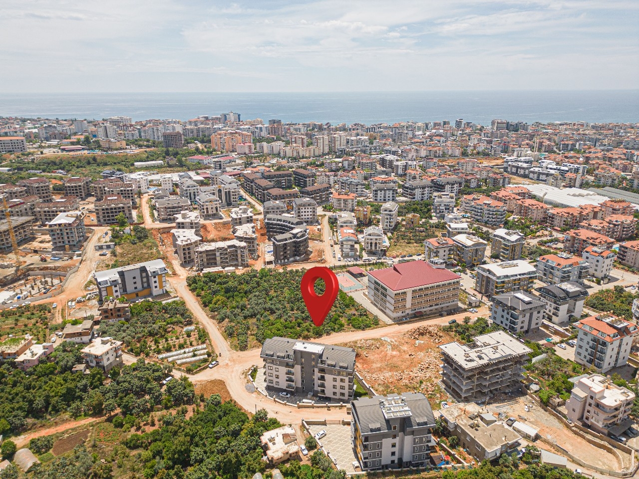 Ylellinen 1+1 asunto vuorinäköalalla Oba, Alanya
