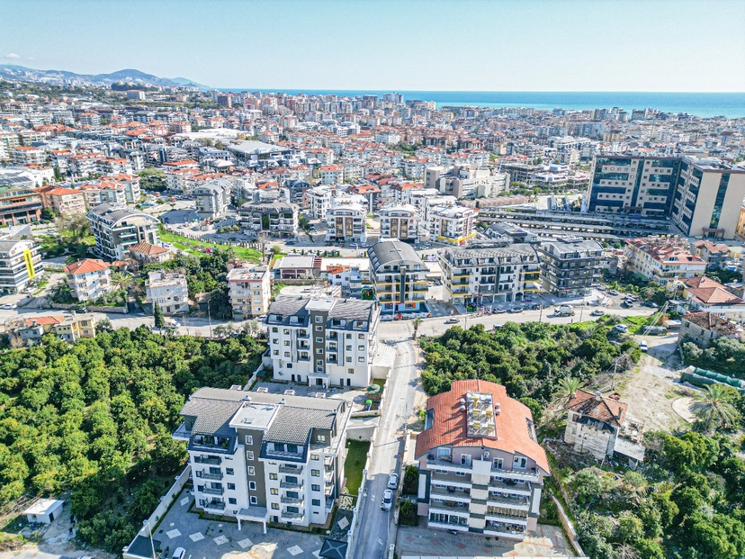 Luxury 1+1 Apartment with Mountain View in Oba, Alanya