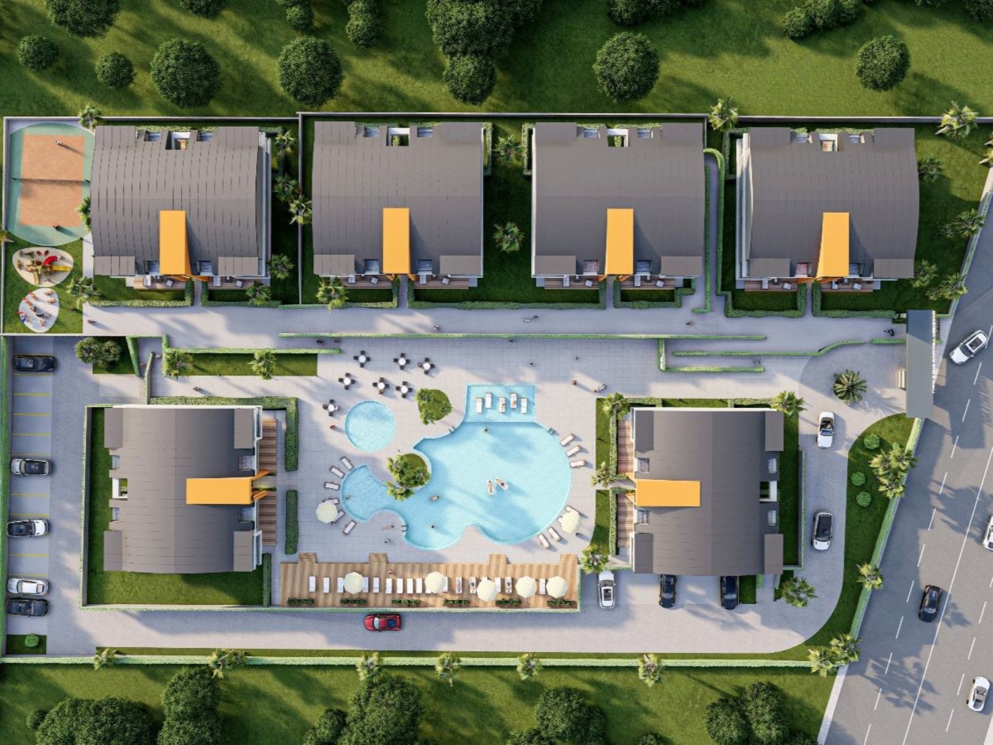Luxuriöses 1+1 Apartment mit Bergblick in Kumkoy, Side