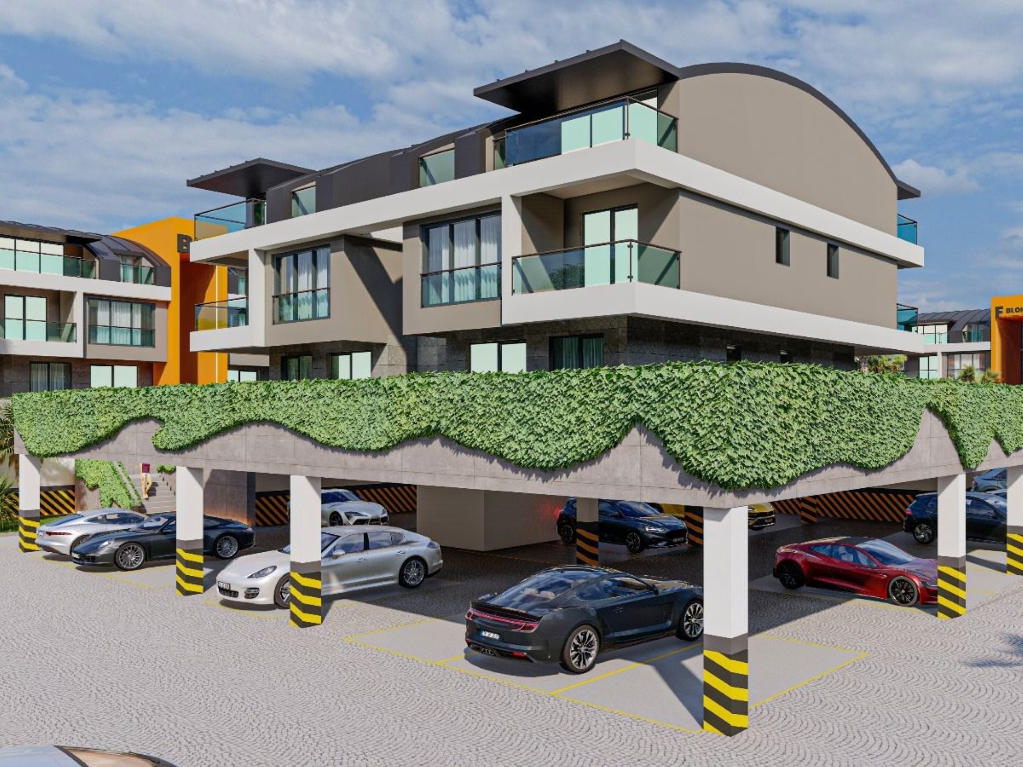 Luxuriöses 1+1 Apartment mit Bergblick in Kumkoy, Side