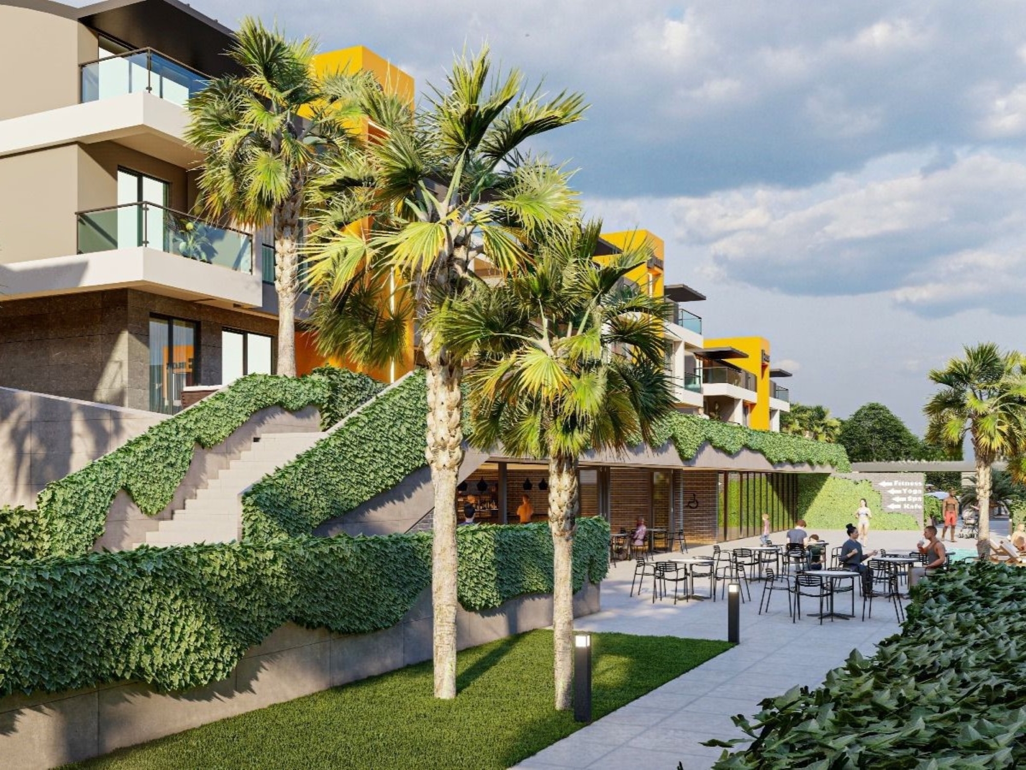 Luxuriöses 1+1 Apartment mit Bergblick in Kumkoy, Side