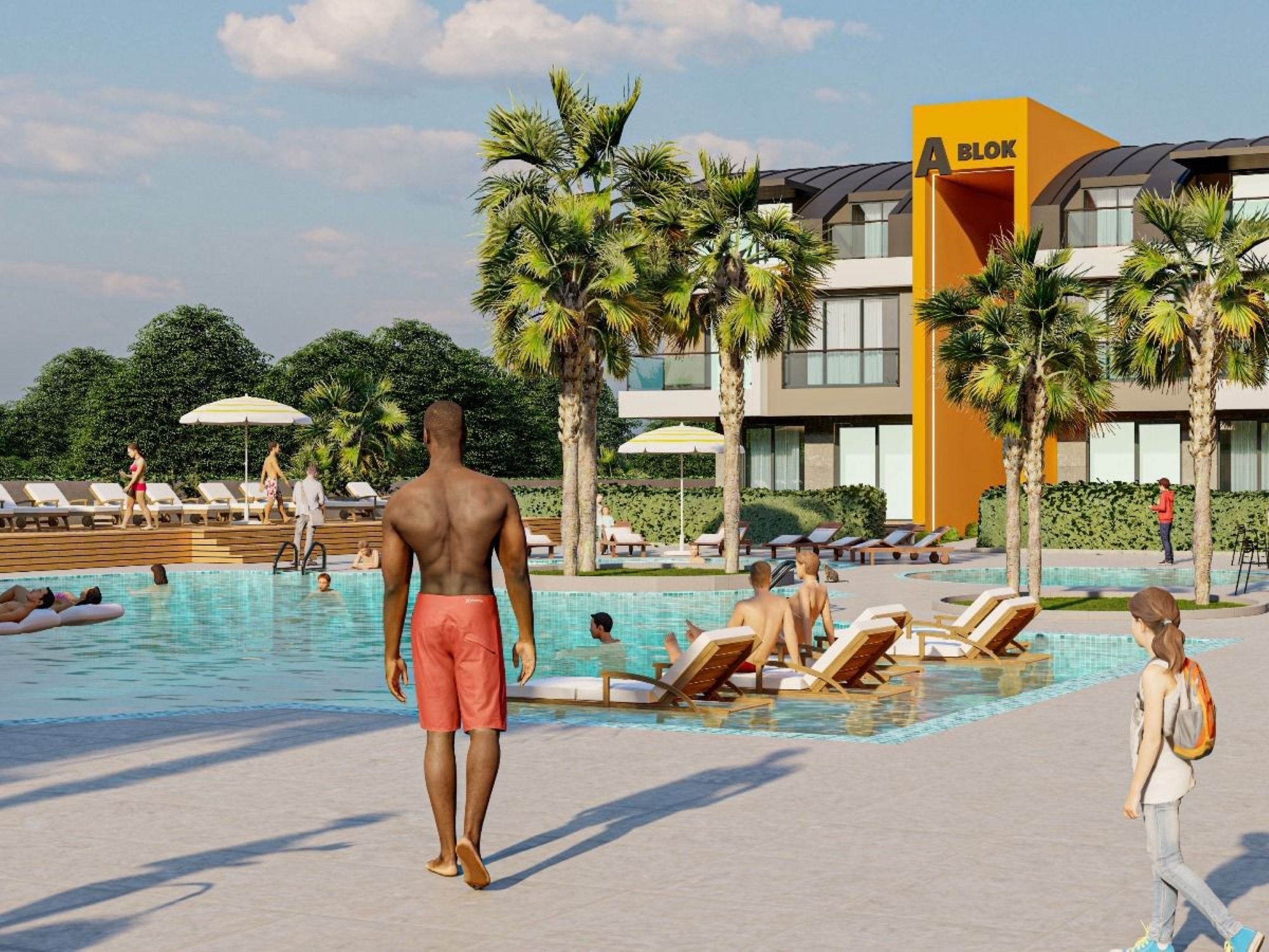 Luxuriöses 1+1 Apartment mit Bergblick in Kumkoy, Side