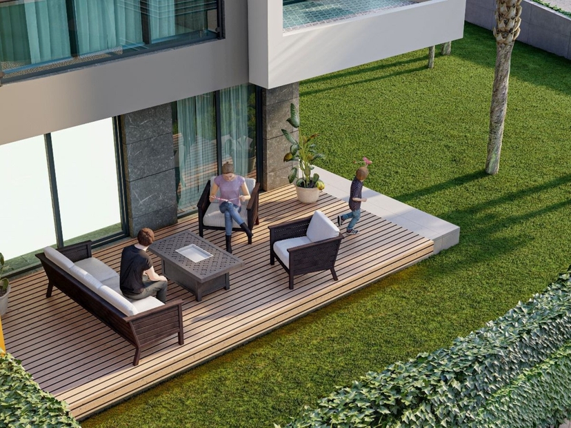 Luxuriöses 1+1 Apartment mit Bergblick in Kumkoy, Side