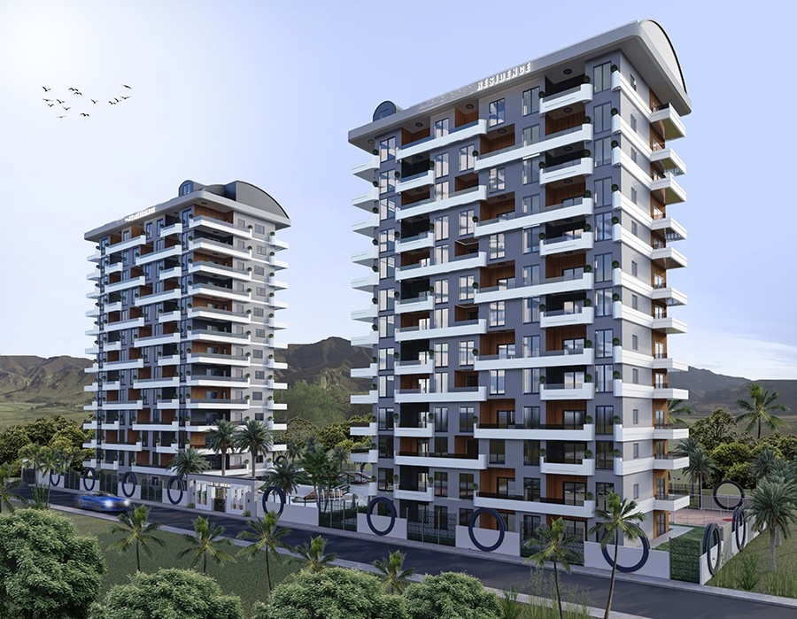 Luxury 1+1 Apartment with Mountain Views, Alanya - Mahmutlar